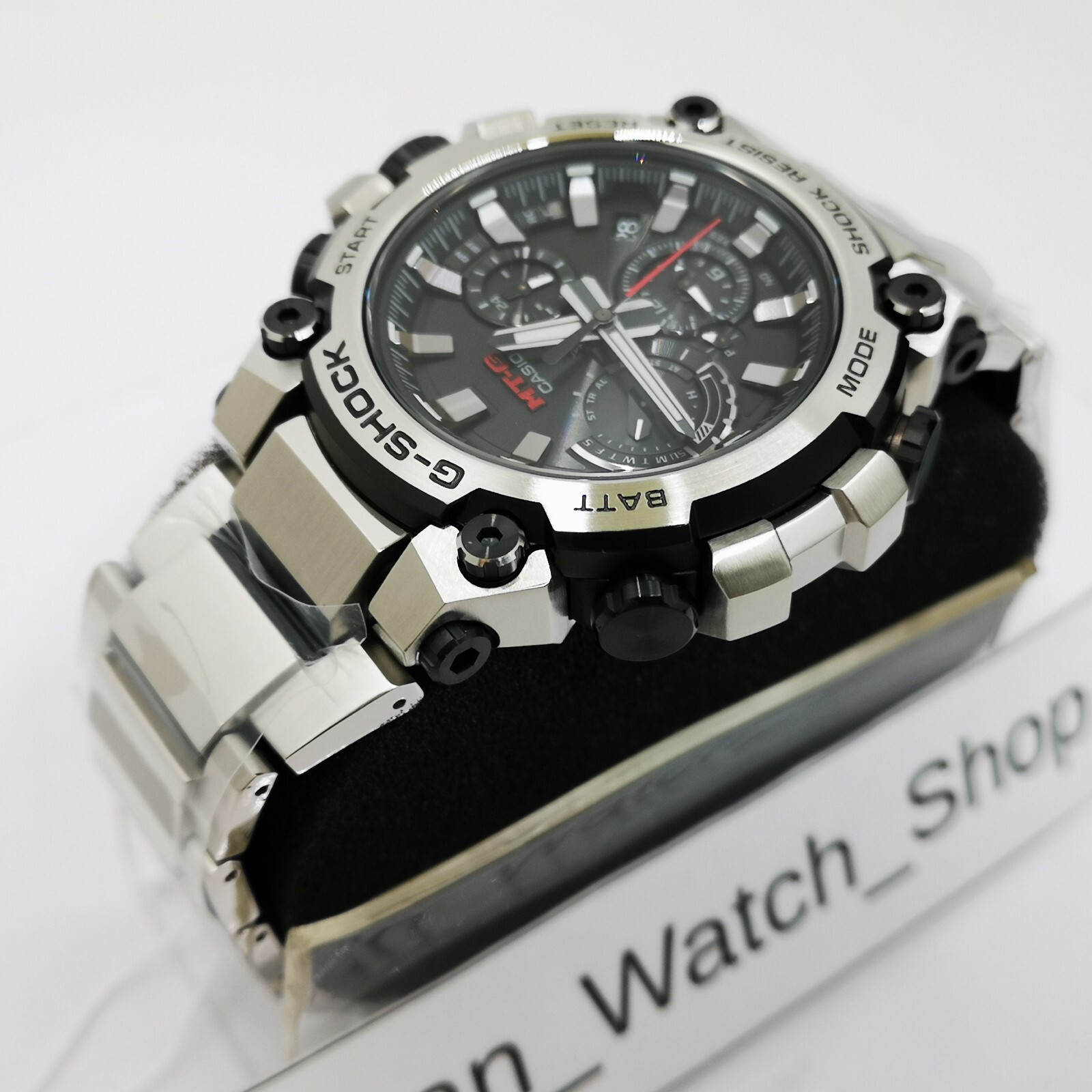 Pre-owned Casio G-shock Mtg-b3000d-1ajf Silver Bluetooth Solar Men's Watch In Box