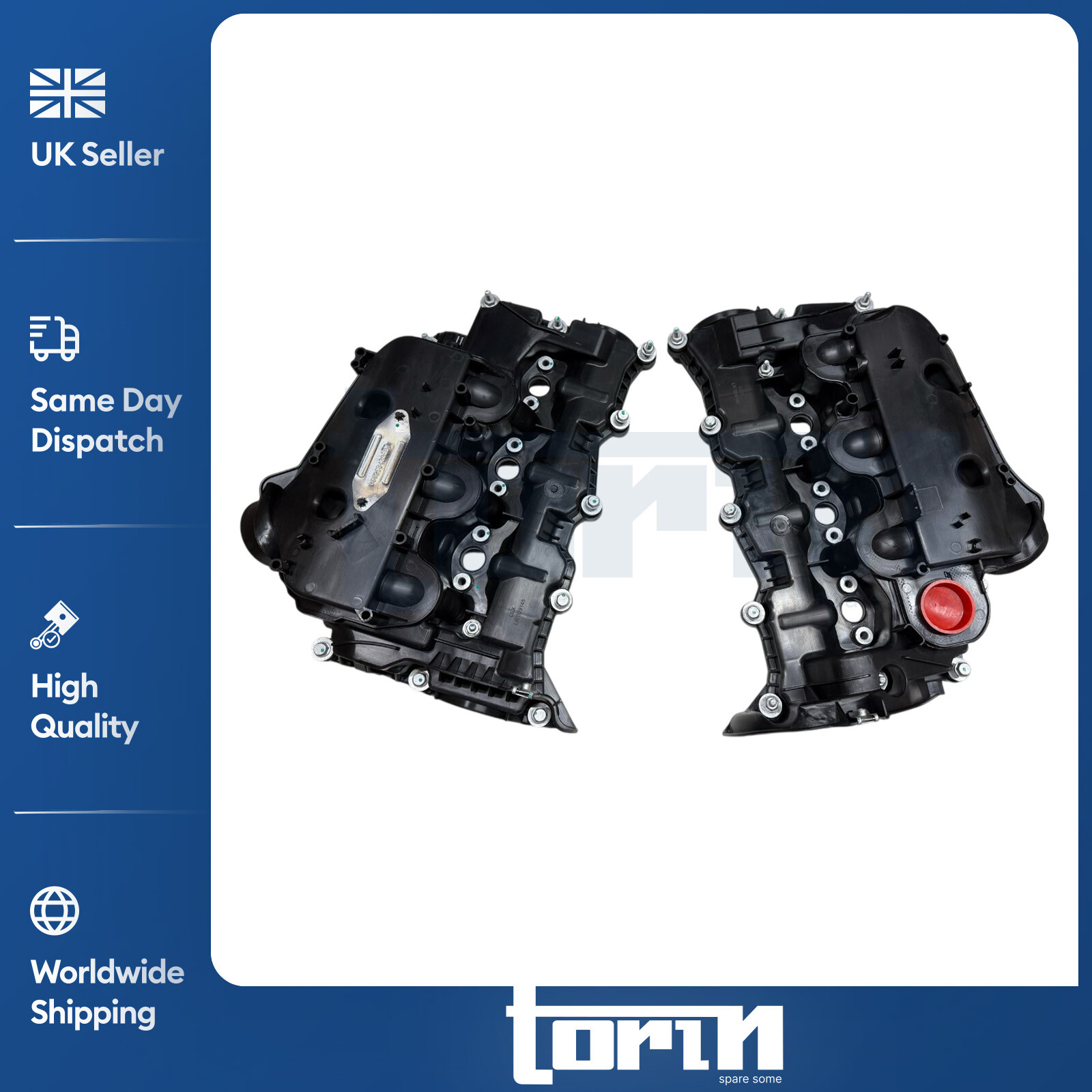 Set For Land Rover Range Rover Discovery Jaguar Rocker Valve Cover Right & Left