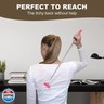 YIMICOO 3 Pack Extendable Back Scratcher, Stainless Steel Portable Telescoping Back Scratchers for Adults Men Women, with Rubber Handles
