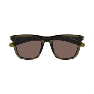 MONTBLANC MONT BLANC MB0226S-009 GREEN GREEN BROWN SUNGLASSES