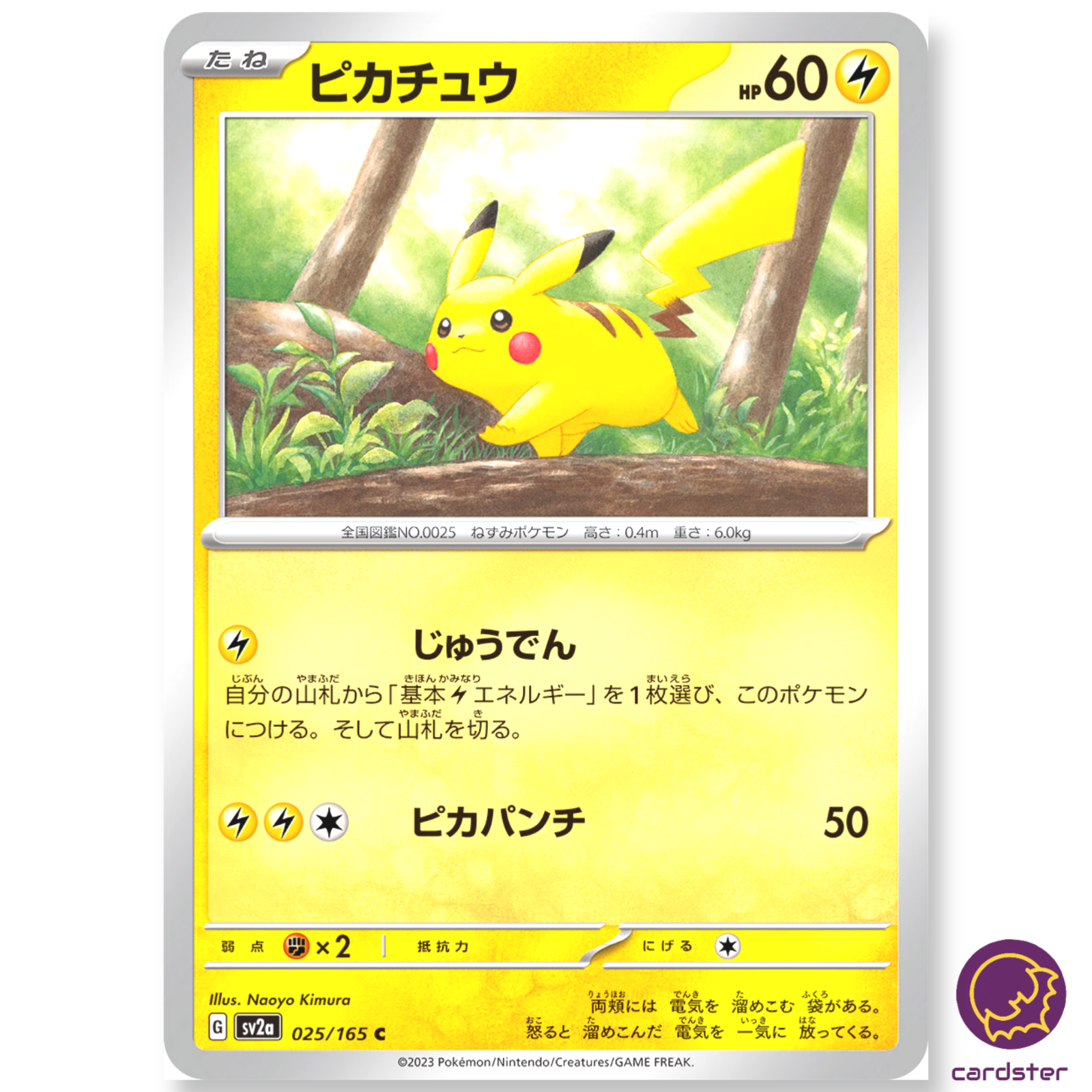 REGULAR Pikachu C 025/165 Pokemon 151 SV2a Japan Card | eBay REGULAR Pikachu C 025/165 Pokemon 151 SV2a Japan Card | eBay