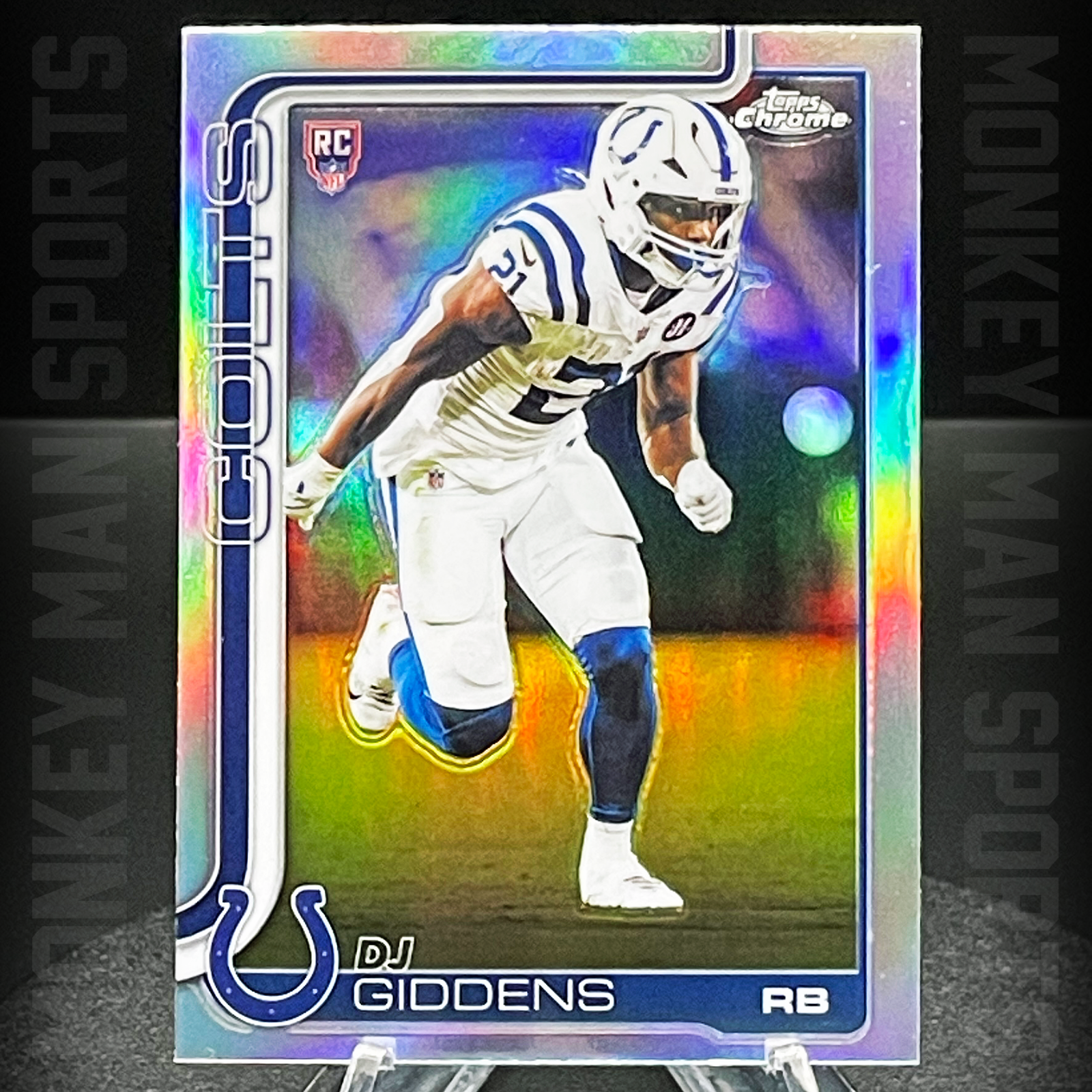 2025 Chrome - DJ Giddens Rookie RC - #390 REFRACTOR COLTS MINT