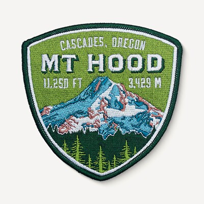 Mt Hood Oregon Cascades Patch