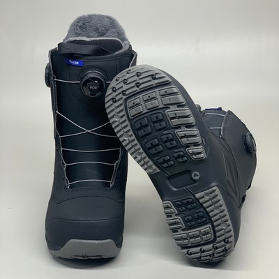 Pre-owned Burton Ruler Boa Medium Stiff Snowboard Boot Black Sz Mens 10.5 20317100-001