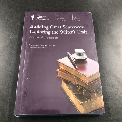 Building Great Sentences - Great Courses Writing DVD 24 Lectures & Book - NEW