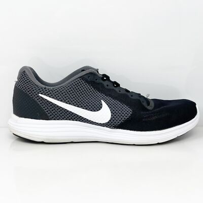 

Nike Mens Revolution 3 819300-001 Черные кроссовки для бега Размер 11,5, Черный, Revolution 3