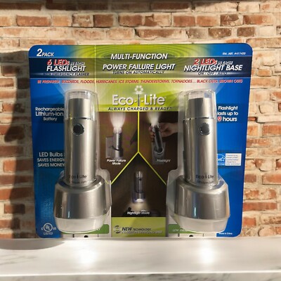 Eco-i-Lite Multi-Function Power Failure Light LED Flashlight Emergency Flasher 2
