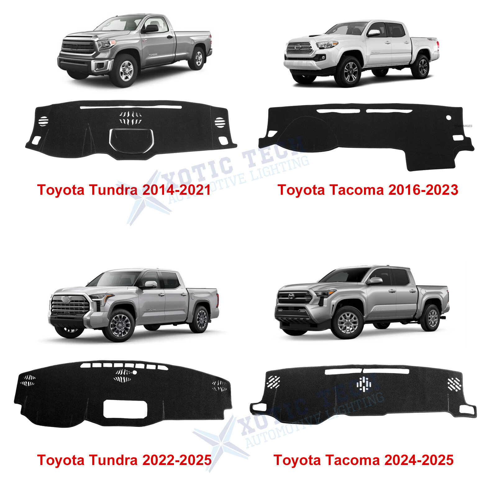 Dashboard Cover Pad Non-slip Sunshield Protect Dash Mat For Toyota Tundra Tacoma