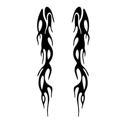 Motorcycle Flame Sticker for Gas Tank Fender Decals Vinyl Colorful Waterproof