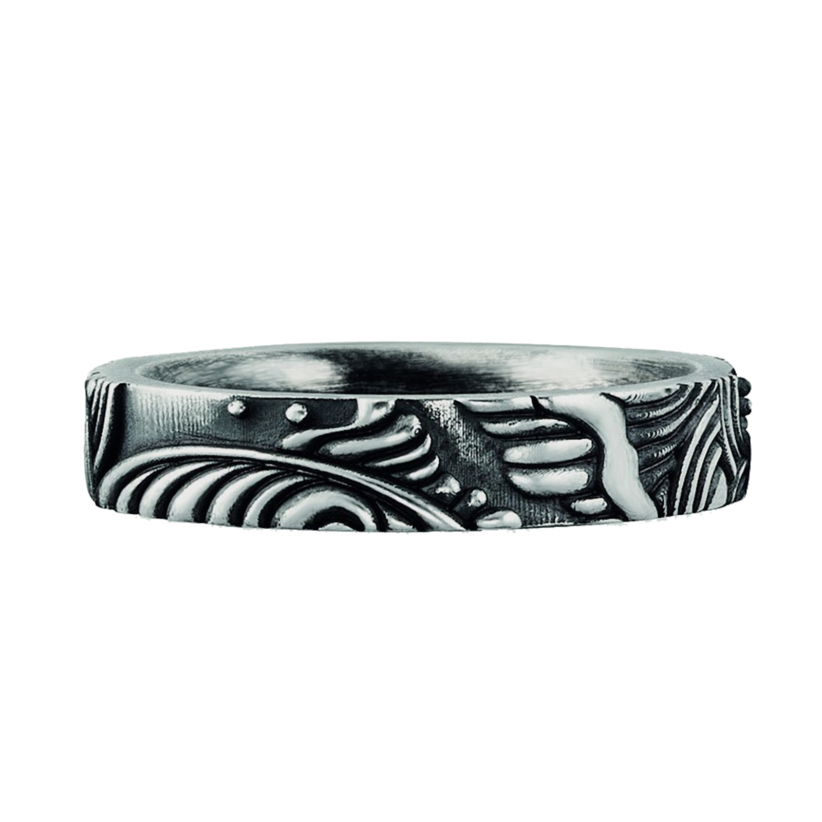 Cai925/- Sterling Silber oxidiert Japan