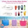 Bogg Bag Cup Holder for 30oz 40oz Stanley, Adjustable Insert Drink Holder Compatible with Bogg Bag/Simply Southern Beach Tote Bag, Water Bottle Holder Attachment for Bogg Bag Accessories