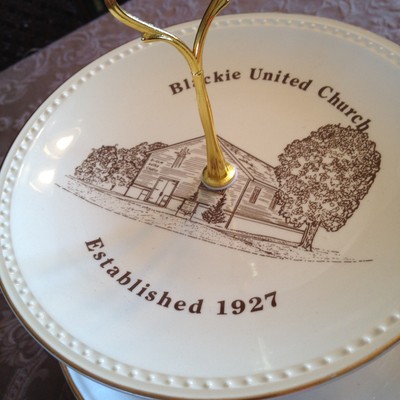 Cake Stand 3 Tiered Serving Tray Vintage Plates Churches Of Canada