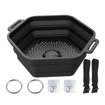 Silicone Ice Bath Barrel Portable Ice Shower Barrel Ice Bath Tub Bucket Travel