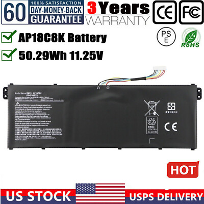 AP18C8K LAPTOP BATTERY FOR ACER CHROMEBOOK SPIN CP713-2W 5 SLIM A515-43 A515-54