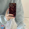 Reezaddin Aesthetic Tortoise Shell Phone Case for iPhone 12 Pro Max 6.7in,Retro Cool Girl Leopard Print Brown Amber Trendy Full Camera Protective Cover for iPhone 12promax 6.7