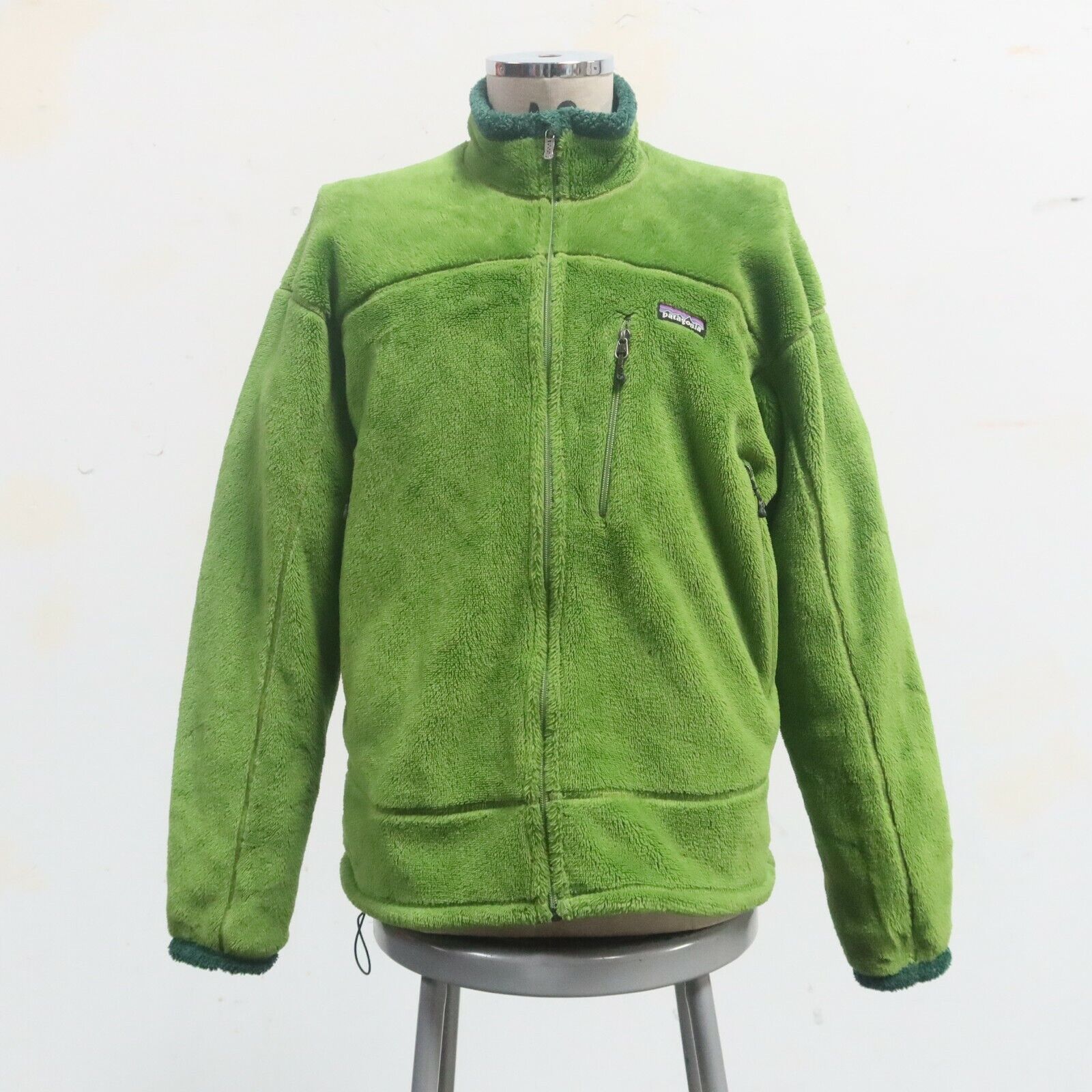 Vintage Patagonia R4 Fleece Jacket Mens Size L Green 11350 Vintage Patagonia R4 Fleece Jacket Mens Size L Green 11350