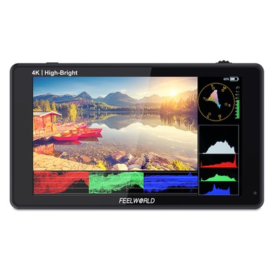FEELWORLD LUT6E 6 inch On Camera Monitor Bright Touch LCD 3D LUT HDMI - OPEN BOX