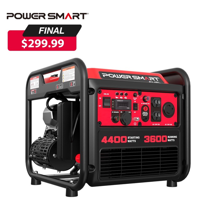 PowerSmart 4400W Generator for Camping, RV & Power Outage