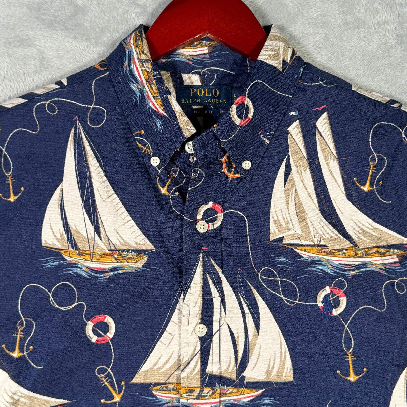 【M】Polo Ralph Lauren セーリングボート ポロシャツ Polo Ralph Lauren Sail Boat Polo Shirts / Multi - 名古屋