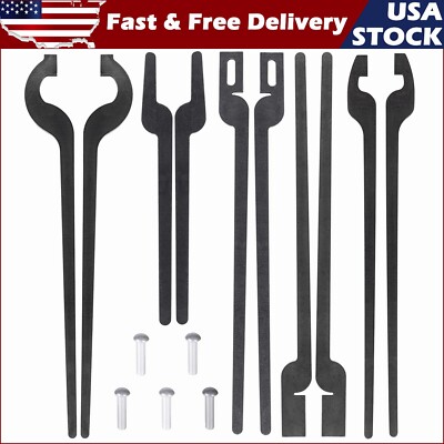 5 Types of Rapid Tongs Bundle Set with Rivets DIY For Beginner or Blacksmith