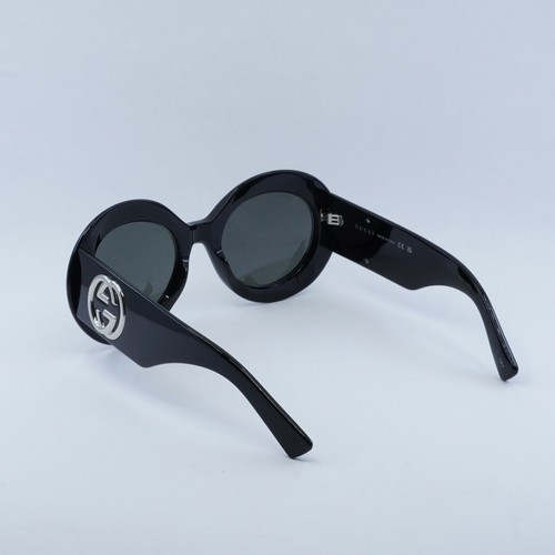 Pre-owned Gucci Gg1647s 007 Black/gray 54-21-140 Sunglasses Authentic