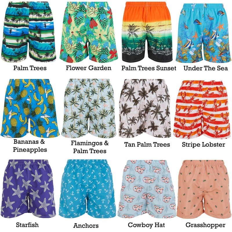 Men Swim Trunks, Swimming Shorts Swimwear w Mesh 2 Side