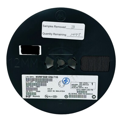 ONSEMI NVMFS6B14NLT1G N-Channel Power MOSFET NEW OLD STOCK NOS (1) REEL 1,497pcs