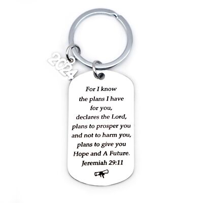 Class of 2024 Graduation Gifts Keychain for Him Her Senior Students Masters N...