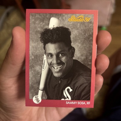 1991 Leaf Studio SAMMY SOSA #38 Chicago White Sox 