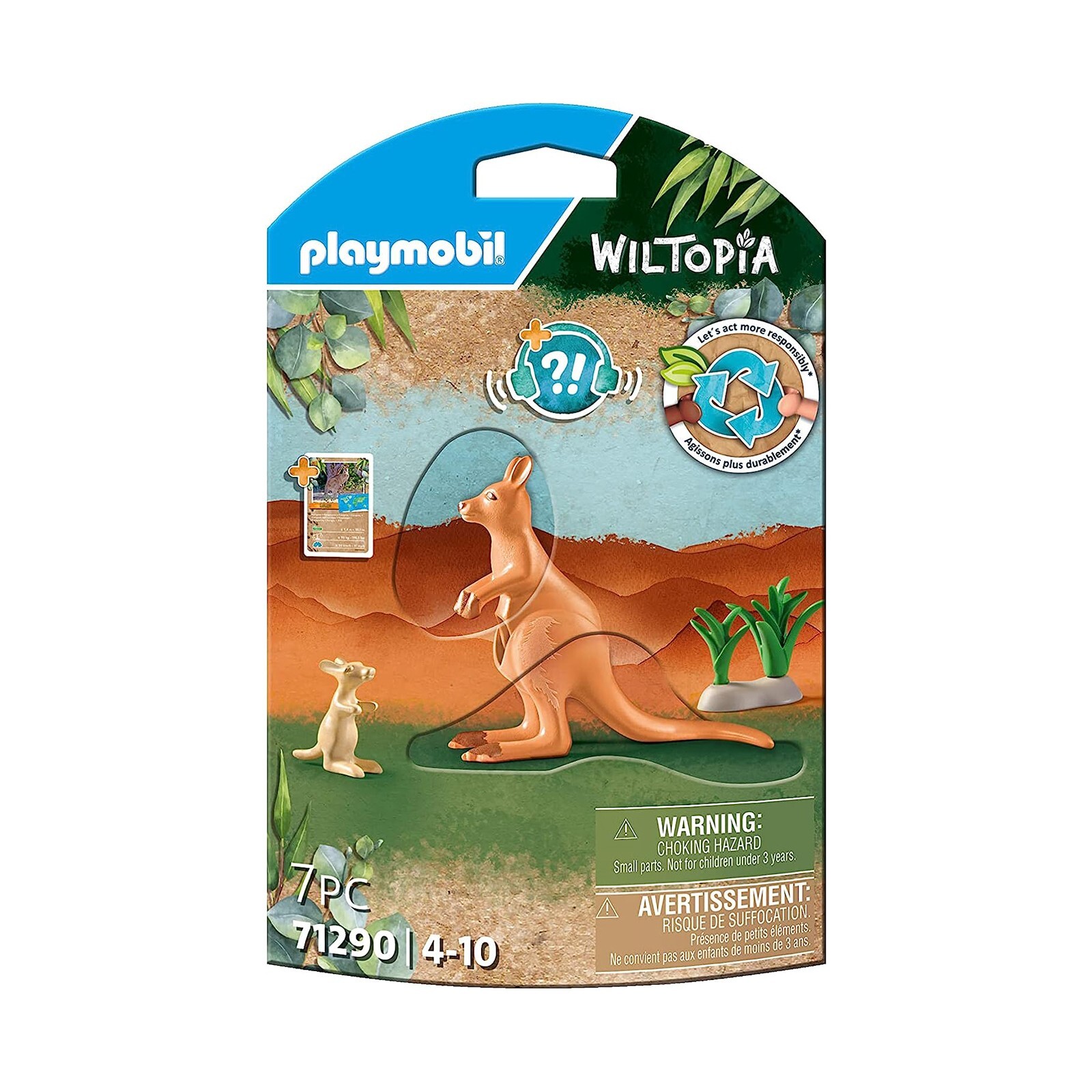 Игровой набор Playmobil Wiltopia Кенгуру с конструктором Джоуи 71290 НОВЫЙ В НАЛИЧИИ