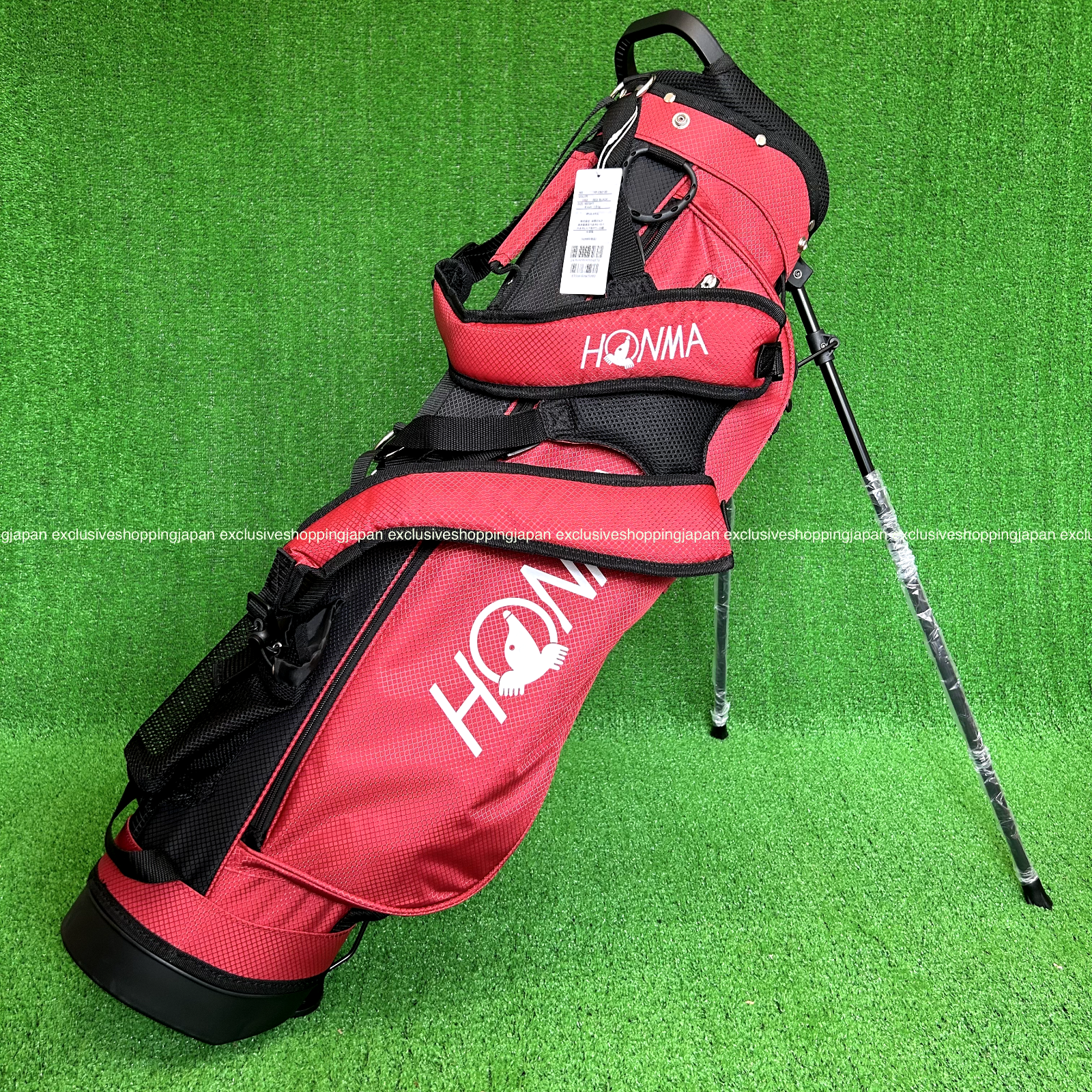 HONMA Golf Carry Stand Bag EU Model Red / Black Lightweight 