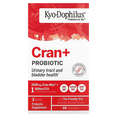 Kyo-Dophilus, Пробиотик Cran+, 60 капсул