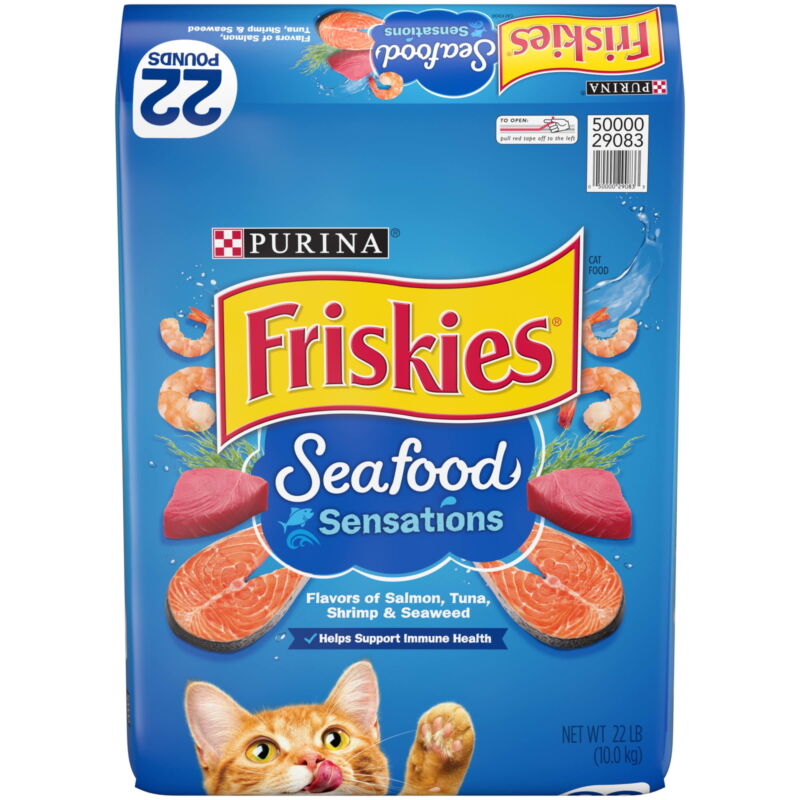 Purina Friskies Seafood Sensations Cat Food 22 lb. Bag