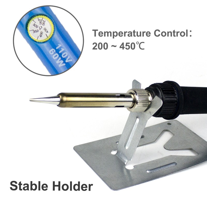 98Pcs 60W Wood Burning Pen Set Electric Soldering Iron Kit Iron Burner Hobby Kit