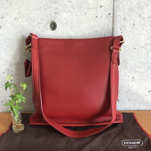 バッグ 00s old coach 9806 shoulderbag leather Extremely Rare Made In USA Old Coach 9806 Shoulder Bag Black