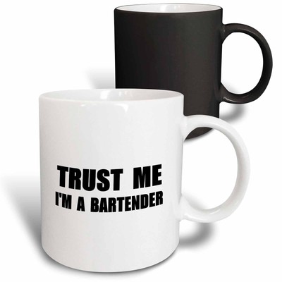 3dRose Trust me Im a Bartender. fun bartending humor. funny job bar work gift Mu