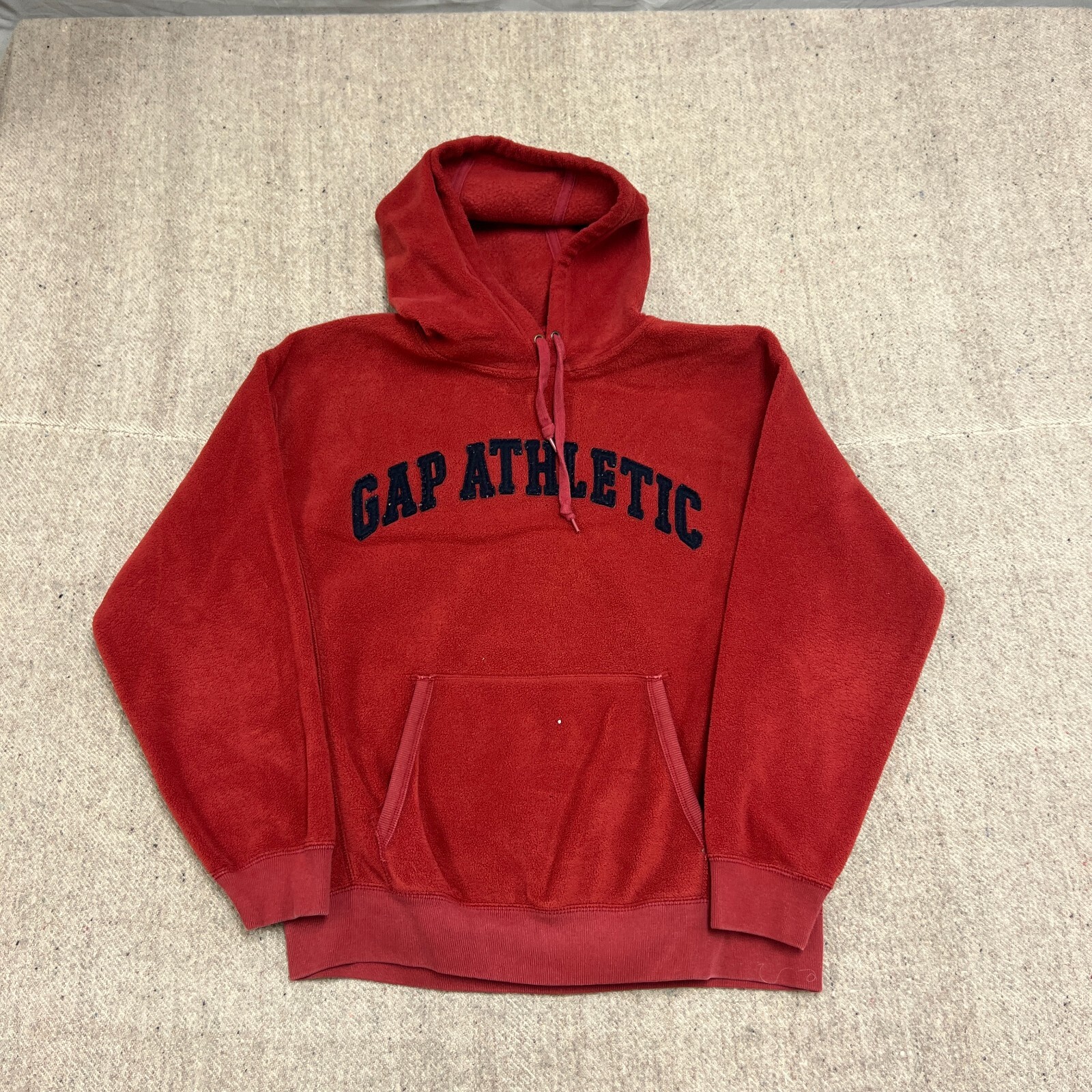 archive old gap hoodie 00s 90s y2k 短丈 Vintage 1990s Gap Embroidered Gray Hooded Sweatshirt Hoodie