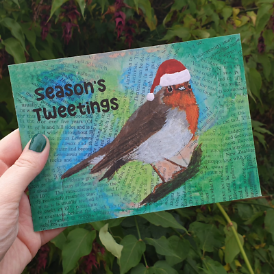 Themshed Creative Greetings Card - Charlie the Christmas Robin Themshed Creative Greetings Card - Charlie the Christmas Robin