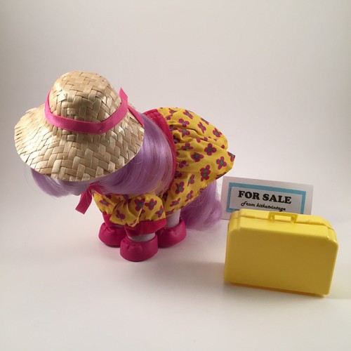 My Little Pony - PONY HOLIDAY Pony Wear Outfit - Vintage G1 with HTF Straw Hat