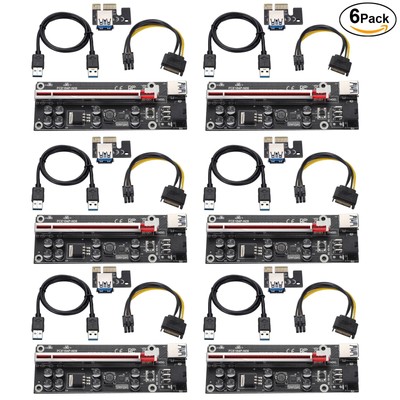 MZHOU PCI-E 1X to 16X V009S-PLUS Riser Card - Graphics Extension Powered Riser