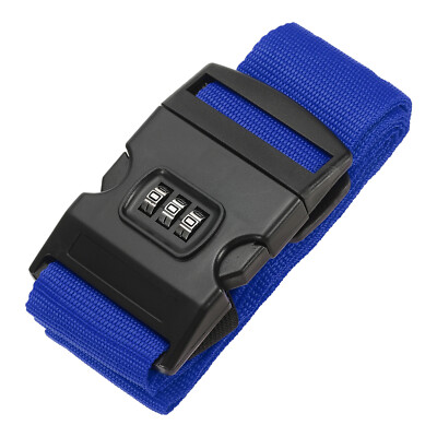 Luggage Straps with Combination Lock TSA Approved Dark Blue