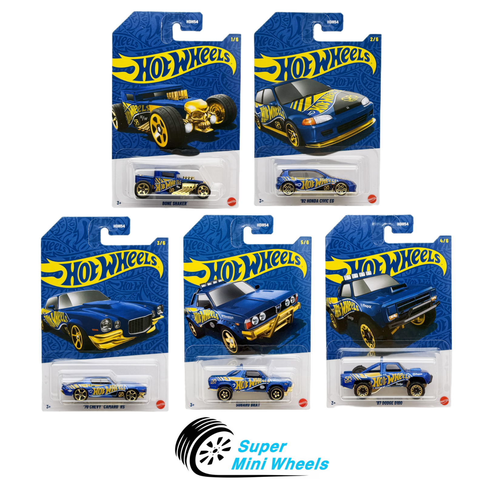 ミニカー Hot Wheels 15th Annual Collector's 2023 Hot Wheels 55th Anniversary Black & Yellow #2 Twin Mill