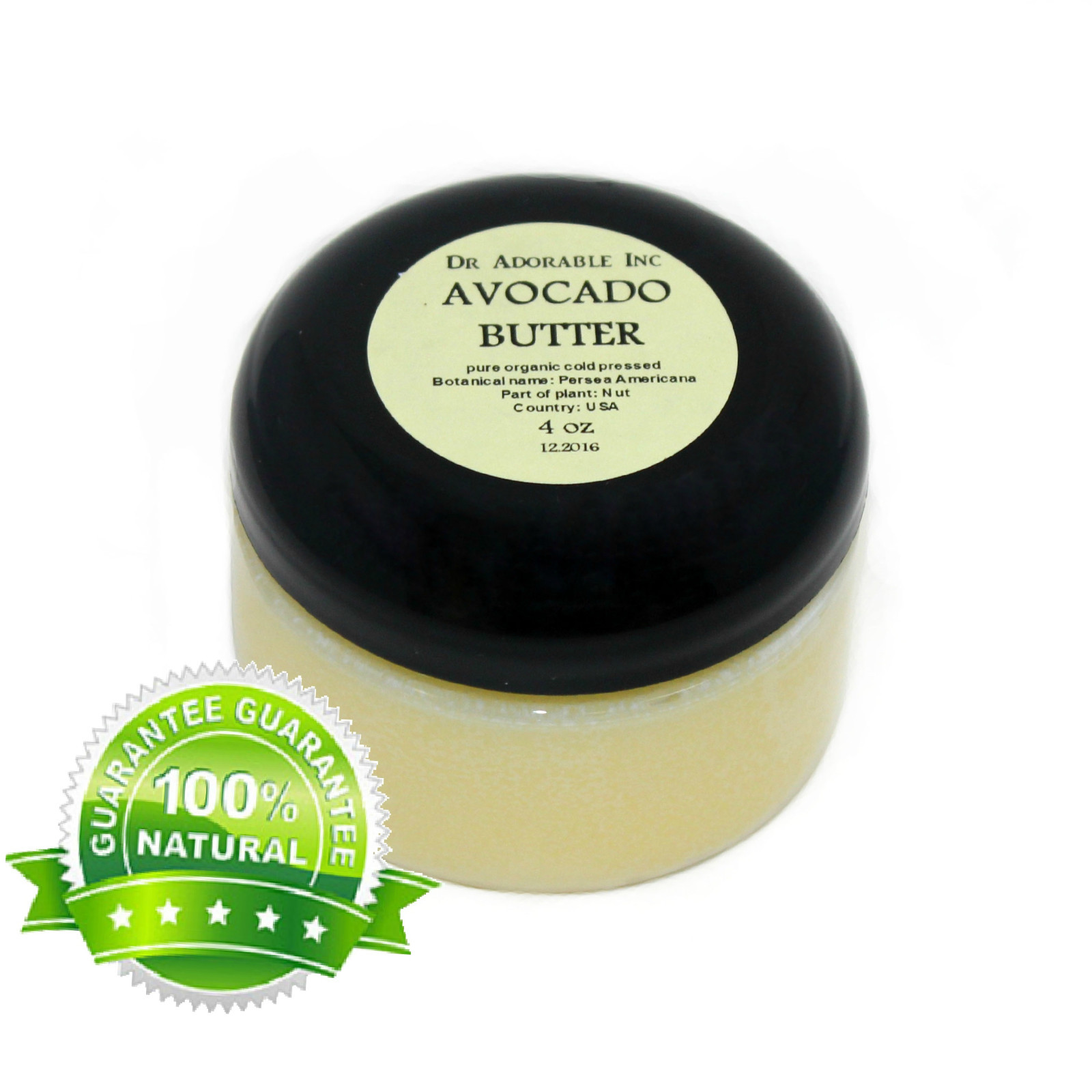 PURE AVOCADO BUTTER REFINED FRESH ORGANIC COLD PRESSED NATURAL 2 OZ UP TO 12 LB 