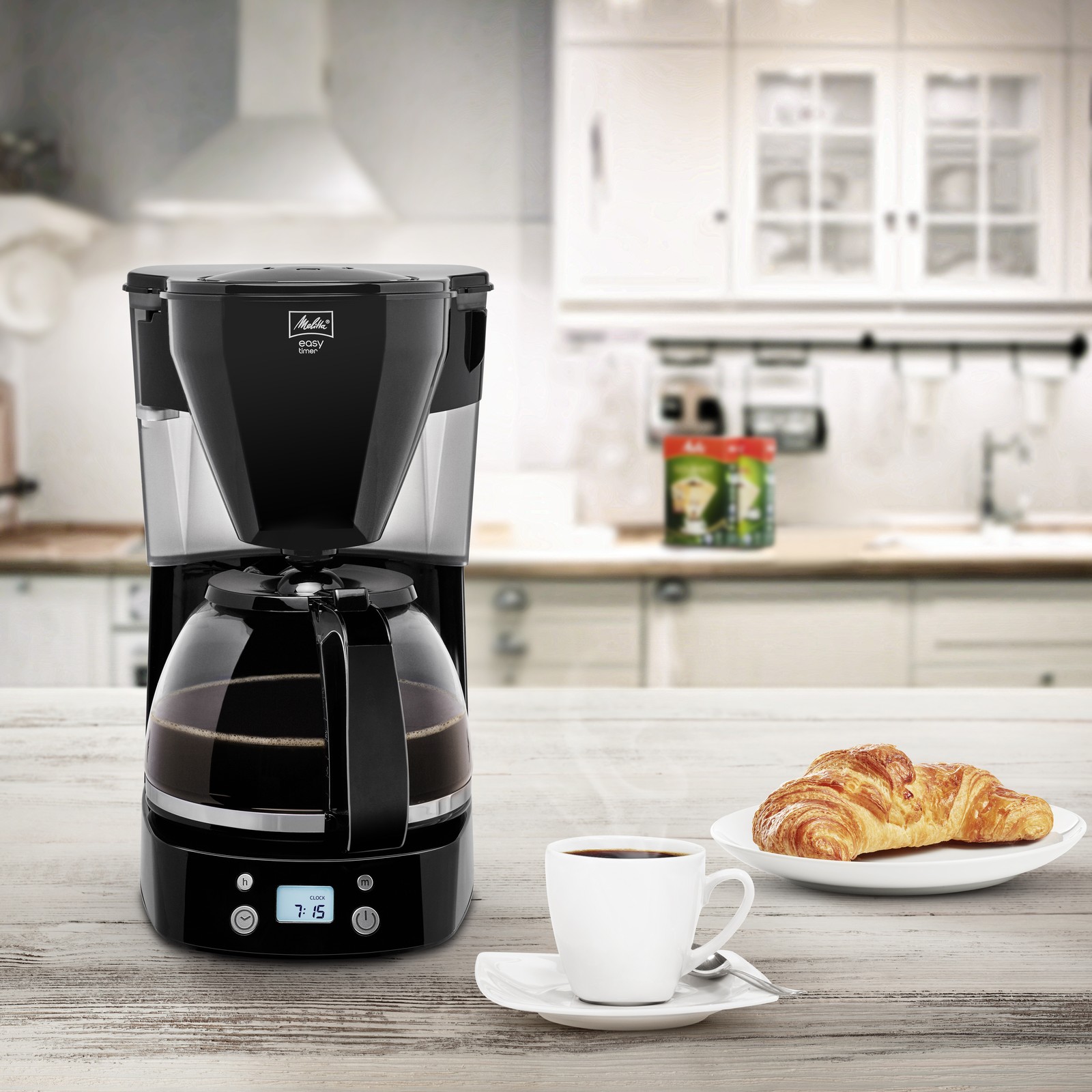 MELITTA Filterkaffeemaschine Easy Timer 1010-14 schwarz Timerfunktion Display - Bild 3 von 3