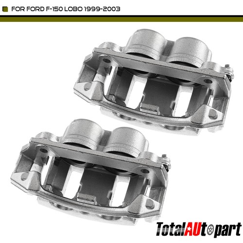 2Pcs Brake Caliper with Bracket Front Left & Right for Ford F-150 Lobo 1999-2003