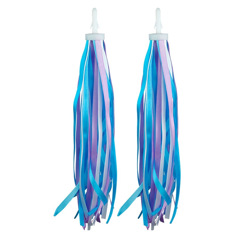 Kids Bicycle Handlebar Bike Scooter Streamers Sparkle Tassel Ribbon Boys Girls