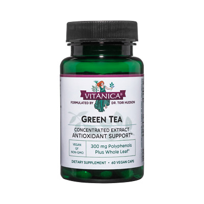 Vitanica, Green Tea, Green Tea Extract Plus, Vegan, 60 Capsules