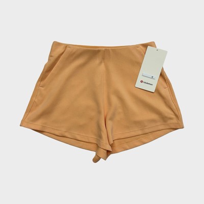 NWT Lululemon Ribbed Softstreme High-Rise Short 2  - Peach Bellini PCHB, Size 4