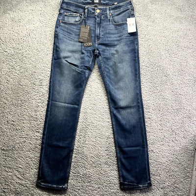 Paige Federal Slim Straight Jeans Medium Wash Blue Men's Size 31 NWT