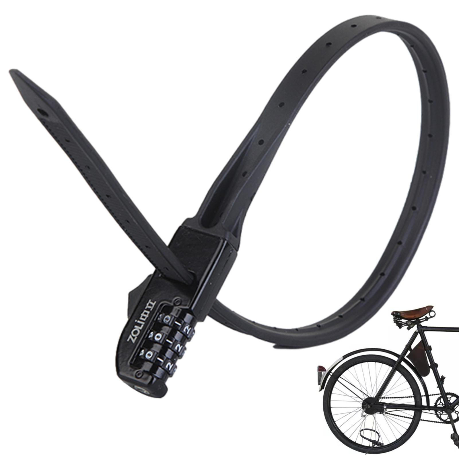 3-Digit Bike Combination Lock Zip Tie Padlock Bike Lock Mult
